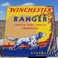 Winchester Ranger Shot Shells Sign, Metal Porcelain Advertising, Staynless Sign