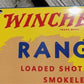 Winchester Ranger Shot Shells Sign, Metal Porcelain Advertising, Staynless Sign