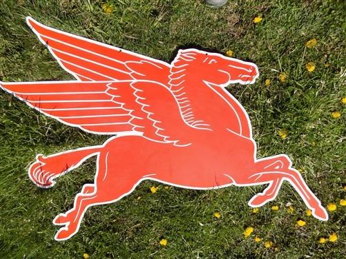 Discounted-VINTAGE COSDEN HORSE 12” Motor Gas Car hotsell Porcelain Sign