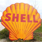 Large Shell Sign, Metal Porcelain Sign, Advertising Sign, Gas Station Sign B