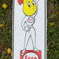 Esso Oil Drop Girl Motor Oil Sign, Tin Advertising Sign, Gasoline & Oil Sign