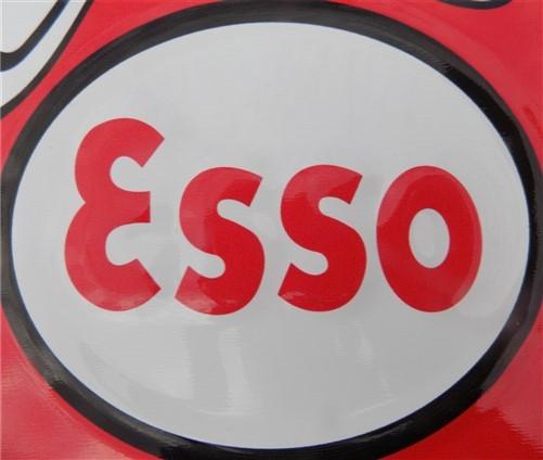 Esso Oil Drop Girl Motor Oil Sign, Tin Advertising Sign, Gasoline & Oil Sign