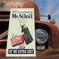 Mobiloil AF Motor Oil Sign, Tin Advertising Sign, Motor Oil, Gasoline & Oil Sign