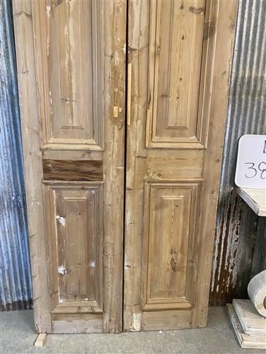 Antique French Double Doors (38.5x100) Thick Molding European Doors B71