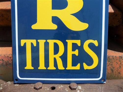 Good Year Tires Porcelain Metal Sign, Good Year Advertising, Gas Station Sign B