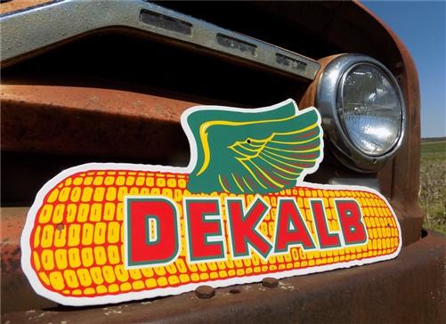 Dekalb Seed Corn Sign, Metal Porcelain Advertising Sign, Farm Seed Corn Sign