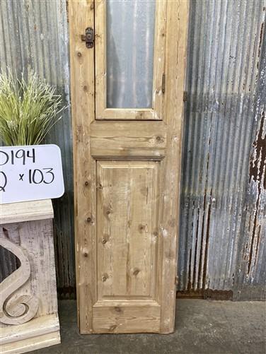 Antique French Single Door (22x103) Iron Wood Door, European Door D194