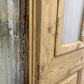 Antique French Single Door (22x103) Iron Wood Door, European Door D194