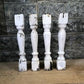 4 Balusters White Wood Architectural Salvage Spindles Porch Post House Trim A49