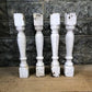 4 Balusters White Wood Architectural Salvage Spindles Porch Post House Trim A49