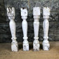 4 Balusters White Wood Architectural Salvage Spindles Porch Post House Trim A49