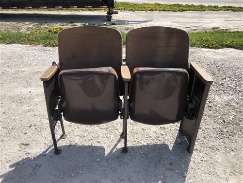 2 Padded Folding Theater Seats, Auditorium Theatre Seat, Entryway Bench B29