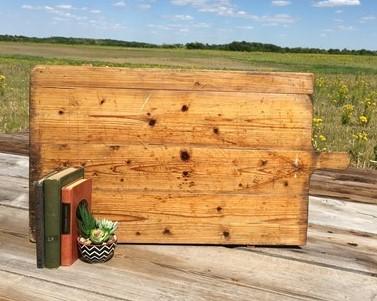 XL Vintage French Bread Board, Rectangle Bread Board, Wood Cutting Board A56