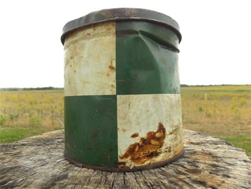 Texaco Grease Tin Can, 5 Lb Texaco Grease, Texas Co Advertising Sign, Gas & Oil,