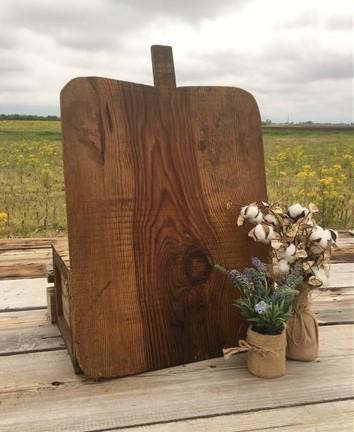 XL Vintage French Bread Board, Rectangle Bread Board, Wood Cutting Board A71