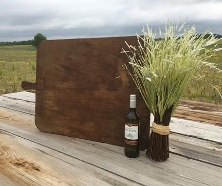 XL Vintage French Bread Board, Rectangle Bread Board, Wood Cutting Board A73