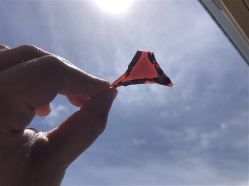 Ruby Red Stained Leaded Art Glass Pieces, Reclaimed Glass Fragments Parts B