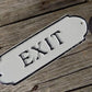 Pair Enter Exit Signs, Metal Office Business Door Signs, Exit Sign, Enter Sign