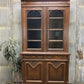 Walnut Dining Room Cabinet, Vintage China Hutch, Display Case Kitchen Cupboard A