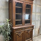 Walnut Dining Room Cabinet, Vintage China Hutch, Display Case Kitchen Cupboard A