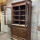 Walnut Dining Room Cabinet, Vintage China Hutch, Display Case Kitchen Cupboard A