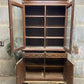 Walnut Dining Room Cabinet, Vintage China Hutch, Display Case Kitchen Cupboard A