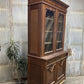 Walnut Dining Room Cabinet, Vintage China Hutch, Display Case Kitchen Cupboard A