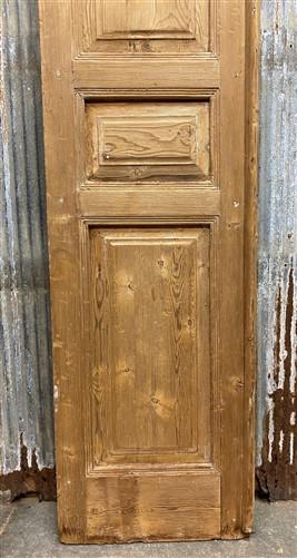 Antique French Single Door (21x98), Raised Panel Door, European Entry Door, A132