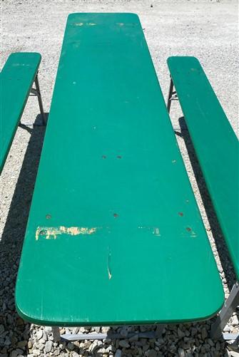 Wood Vintage German Oktoberfest ,Beer Garden Table and Benches, Picnic Table G54