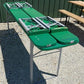 Wood Vintage German Oktoberfest ,Beer Garden Table and Benches, Picnic Table G54