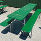 Wood Vintage German Oktoberfest ,Beer Garden Table and Benches, Picnic Table G81