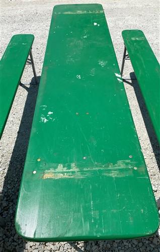 Wood Vintage German Oktoberfest ,Beer Garden Table and Benches, Picnic Table G81