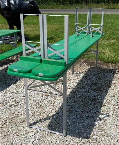 Wood Vintage German Oktoberfest ,Beer Garden Table and Benches, Picnic Table G93