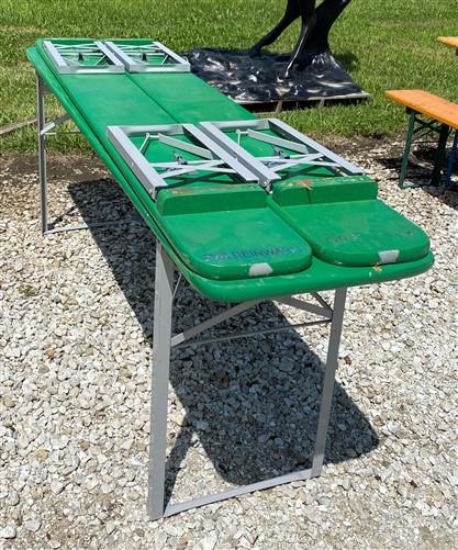 Wood Vintage German Oktoberfest ,Beer Garden Table and Benches, Picnic Table G93