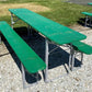 Wood Vintage German Oktoberfest ,Beer Garden Table and Benches, Picnic Table G62