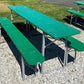 Wood Vintage German Oktoberfest ,Beer Garden Table and Benches, Picnic Table G61