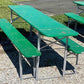 Wood Vintage German Oktoberfest ,Beer Garden Table and Benches, Picnic Table G60