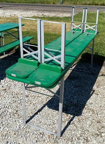 Wood Vintage German Oktoberfest ,Beer Garden Table and Benches, Picnic Table G60