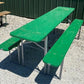 Wood Vintage German Oktoberfest ,Beer Garden Table and Benches, Picnic Table G77