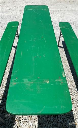 Wood Vintage German Oktoberfest ,Beer Garden Table and Benches, Picnic Table G77