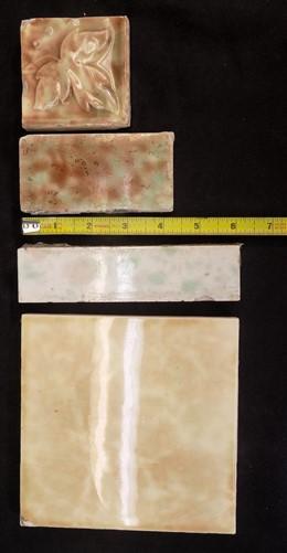 1800s Victorian Tiles, Architectural Salvage, Antique Fireplace Tiles H,