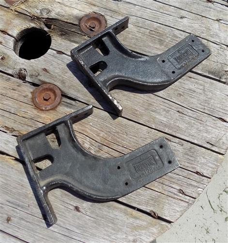 Russwin 128 C Potbelly Door Closer Brackets, Vintage Industrial Hardware I,