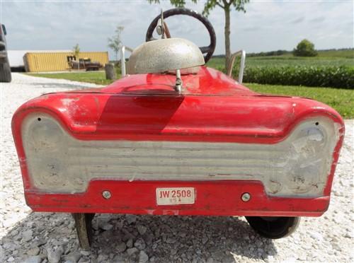 1960s AMF Fire Fighter Unit NO 508 Pedal Car, Childs Retro Ride On Truck Toy