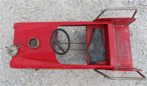 1960s AMF Fire Fighter Unit NO 508 Pedal Car, Childs Retro Ride On Truck Toy