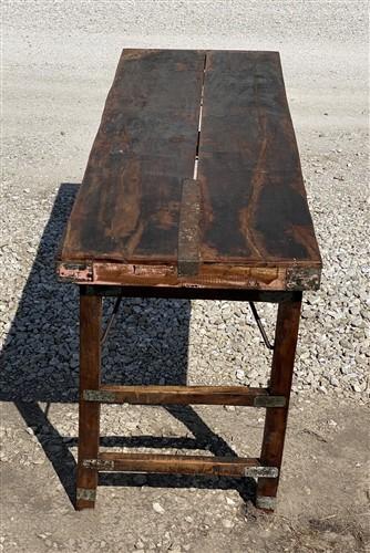 Rustic Folding Table, Vintage Dining Room Table, Kitchen Island, Sofa Table, B8