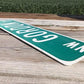 Gordon St Street Sign, Vintage Green Road Sign 36x9 Metal Wall Sign Garage Art B