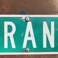 Grand Ct Street Sign, Vintage Green Road Sign, 36x9 Metal Wall Sign, Garage Art