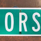 Morse Street Sign, Vintage Green Road Sign, 36x9 Metal Wall Sign, Garage Art A