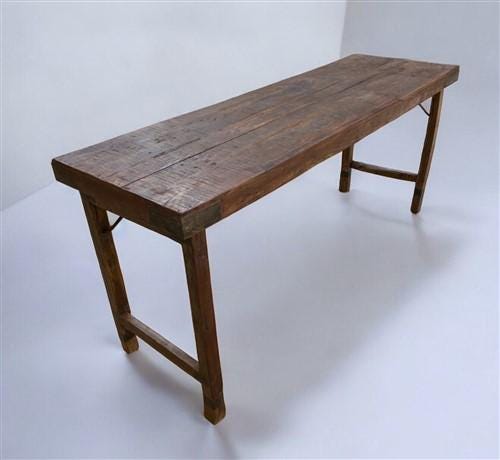 Rustic Folding Table, Vintage Dining Room Table, Kitchen Island, Sofa Table, B76