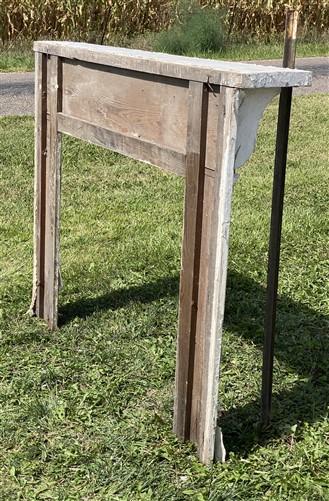 Antique Fireplace Mantel Surround (61x49) Architectural Salvage Rustic, A162